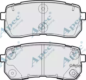 APEC BRAKING pad2091 -  Комплект тормозных колодок, дисковый тормоз